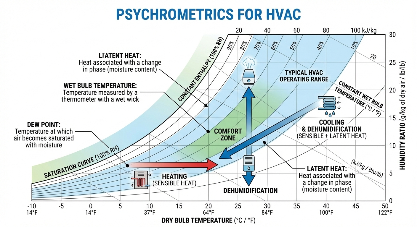 Psychrometrics for HVAC