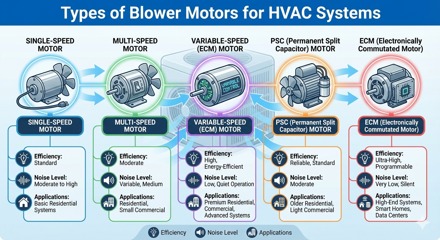 Explore this comprehensive blower motor selection guide to learn how to choose the best motor for your HVAC system. Discover key factors, tips, and expert advice to ensure efficient performance and long-lasting reliability.